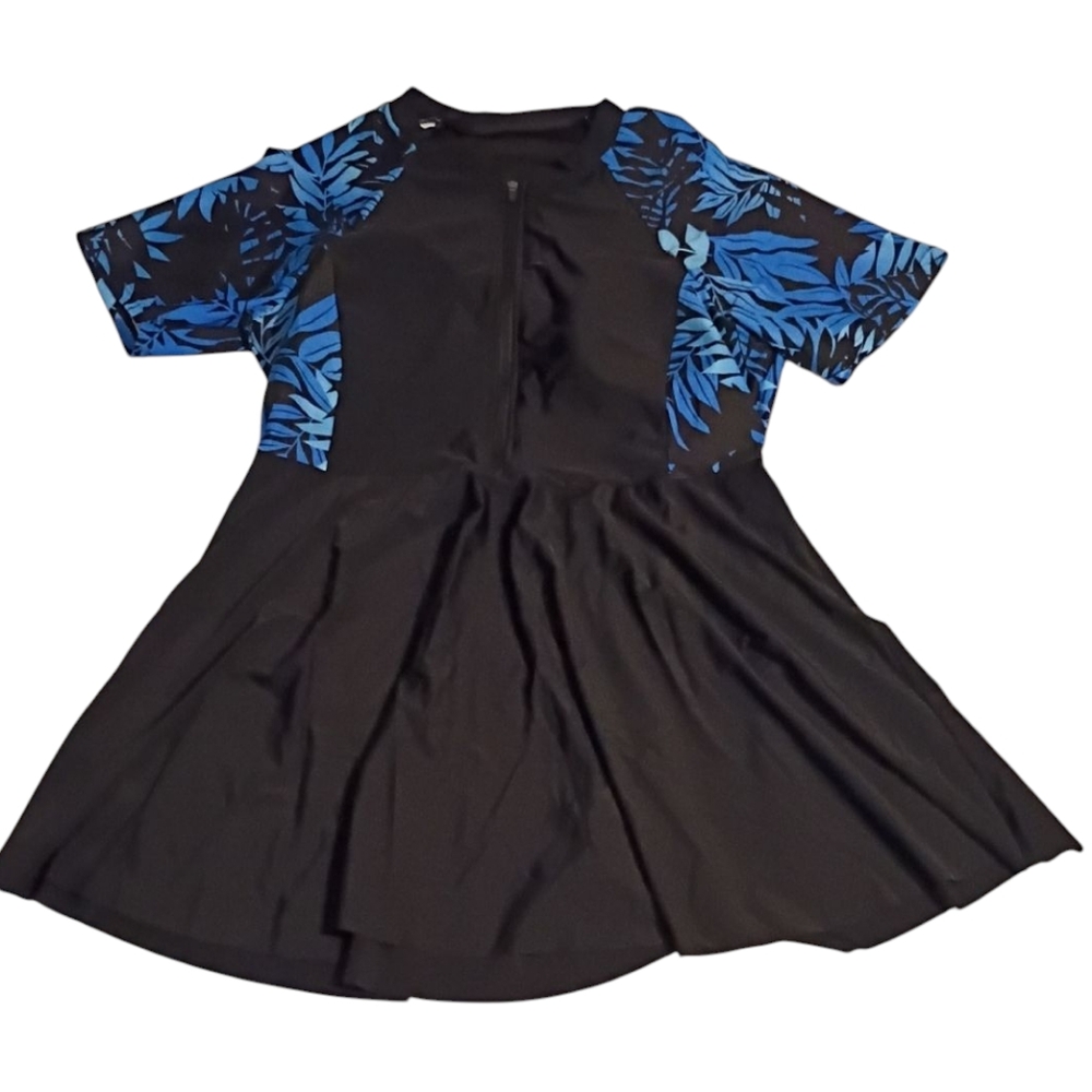 Mini Dress/Coverall Black and Blue